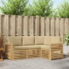 Setovi sofa 4 pcs Bijela i bež 191 x 132,5 x 73 cm Poliester