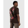 Monet Skateboards Cross Stitch Collage Boxy moška majica dark chocolate