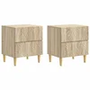 Noćni ormarić 2 pcs Hrast sonoma 43 x 34,5 x 48 cm