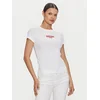 GUESS JEANS Majica  rdeča / črna / bela