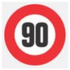Nalepnica ograničenje brzine - 90 - 120mm