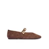 Balerinke Steve Madden Poppin 11005437 Rjava