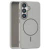 Leather Grip MagSafe maska za Samsung Galaxy S25 Plus - Siva