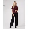 Sinsay - Bluza sa naborom i ukrasnom kopčom - mahagoni