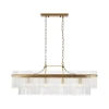 Endon 112573 - Luster na lancu MARIETTA 4xE14/6W/230V mesing/prozirno