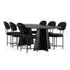 jedilnica set Dallas 4027 75x115x230cm, Slog: Industrijski