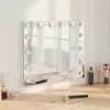 LED Ogledalo za Toaletni Stolić Bijela 50 x 10 x 44 cm