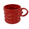 Cute&Cool HOME dekorativna šolja, crvena 300ml