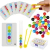 Montessori igra barvne kroglice za učenje štetja XXL (66 delov) - Za 3+ let