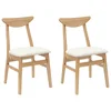 Vidaxl Jedilni stoli 2 szt. Naravna 42 x 47,5 x 81 cm