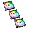 Ventilator LIAN LI BR120, RGB, 120mm PWM, 3-pack komplet, sivi