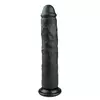 Dildo Realistic – 28,5 cm, črn