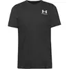 Majice Under Armour Heatgear Fitted SS Tee Black/ White XXL