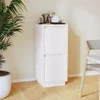 Vidaxl vidaXL Komoda bela 31,5 x 34 x 75 cm masivni borov les