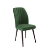 Hanah Home set trpezarijskih stolica Platinum 4 kom, kaki zelena tkanina Jerry, braon metalne noge