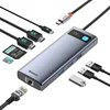 Baseus 9v1 USB-C Docking Station 4K@120Hz, 2x HDMI, Gigabit Ethernet, 100W PD
