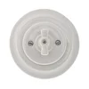 Reblig - Porcelanski retro rotacioni prekidač sa okvirom br. 7, bela