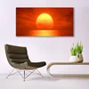 tulup.si Slika na steklu Sunset morje 140x70 cm 4 obešalnika
