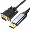 CO2 Co2 Kabel Displayport Vga Adapter Pretvornik Full Hd 60Hz 2M