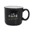 shumee Elegantna skodelica Bistrot 450 ml črne barve