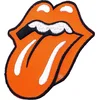 The Rolling Stones Classic Tongue Orange Našitek za šivanje Orange 8,4 x 5,8 mm
