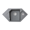 Metalac X Granit- Diamond Usadna sudopera, Grafit, fi 90/60, 960×510 mm
