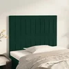 Vidaxl Vzglavje postelje temno zeleno 90x5x118/128 cm žametno