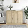 Komoda boja hrasta sonome 91x28x75 cm od konstruiranog drva