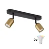 LED RGBW prigušiva spot svetiljka TOP 2xGU10/6,5W/230V 2700-6500K zlatna/crna