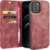 shumee OVITEK 2-v-1 APPLE IPHONE 13 PRO MAX BURGUNDY IZ PU USNJA Z ZAKLOPKOM + HRBTON