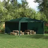Zid šatora za zabavu 2 pcs Zelena 400 x 195 cm PE i čelik