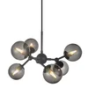 Halo Design 736553 - Luster na sajli ATOM 6xG9/28W/230V prečnik 45 cm crna/k. crna