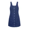 Imily Bela Obleka moder denim