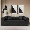 ATELIER DEL SOFA Sofa dvosed Mora XL 2 Seat Anthracite