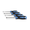 HOEGERT HT1S094 Set izvijačev 4-delni, S2, Ravni 3x75mm/5x100mm, Philips PH1x75mm, PH2x100 mm
