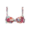 LASCANA Bikini zgornji del kremna/svetlo modra/robida/rdeča