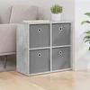 Kreveta s ladicama Betonski sivi 59,5 x 27 x 57 cm