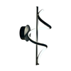 LED zidno svetlo TWIST LED/12W/230V crno