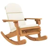 Stolica za ljuljanje Adirondack s jastucima bagremovo drvo