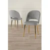 HANAH HOME Set stolica (6 komada) Pane Grey Gold