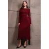 Trend Alacati Stili Ženska haljina Alc-X15007, Bordo