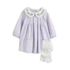 Next Komplet zelena/pastelno lila/bela