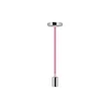 Kabel za napajanje 1xE27/60W/230V tamno ružičasta/sjajni hrom