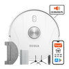 TESLA Electronics RoboStar - Pametni robotski usisivač 2 u 1, 2600 mAh, Wi-Fi, bela