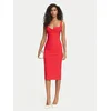 Elisabetta Franchi Cocktail obleka AB-002-67E2-V470 Rdeča Fitted Fit
