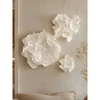 WallXpert set 3D zidnih ukrasa cvet od EVA pene DM0014, 3 kom, beli