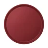 Okrogel nedrseč pladenj Cambro Camtread, premer 405 mm, bordo rdeč
