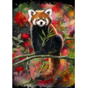 Alipson Puzzle Panda rdeča na veji 1000 kosov