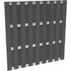 Element ograje za zaščito pred pogledi WPC aluminij antracit 180 cm x 180 cm