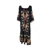 Rody’s forever Obleka Lässiges Damenkleid RL25 , Črna/gelb , marimea L črna